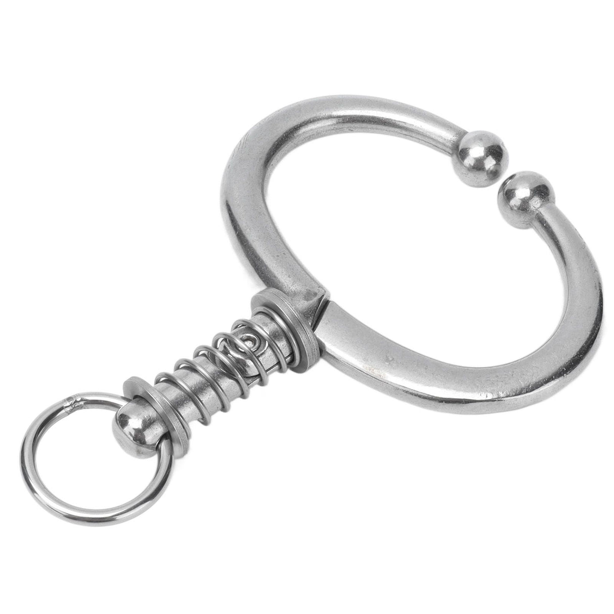 Cattle Nose Ring Stainless Steel Cattle Nose Clamp Bull Cow W Spring Nose Ring for FarmL