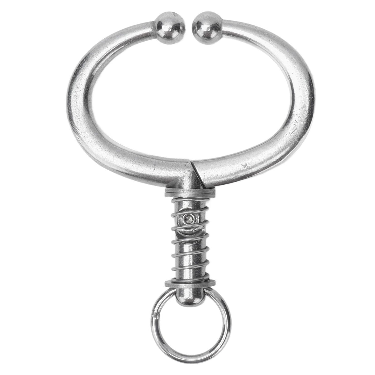 Cattle Nose Ring Stainless Steel Cattle Nose Clamp Bull Cow W Spring Nose Ring for FarmL