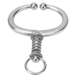 Cattle Nose Ring Stainless Steel Cattle Nose Clamp Bull Cow W Spring Nose Ring for FarmL