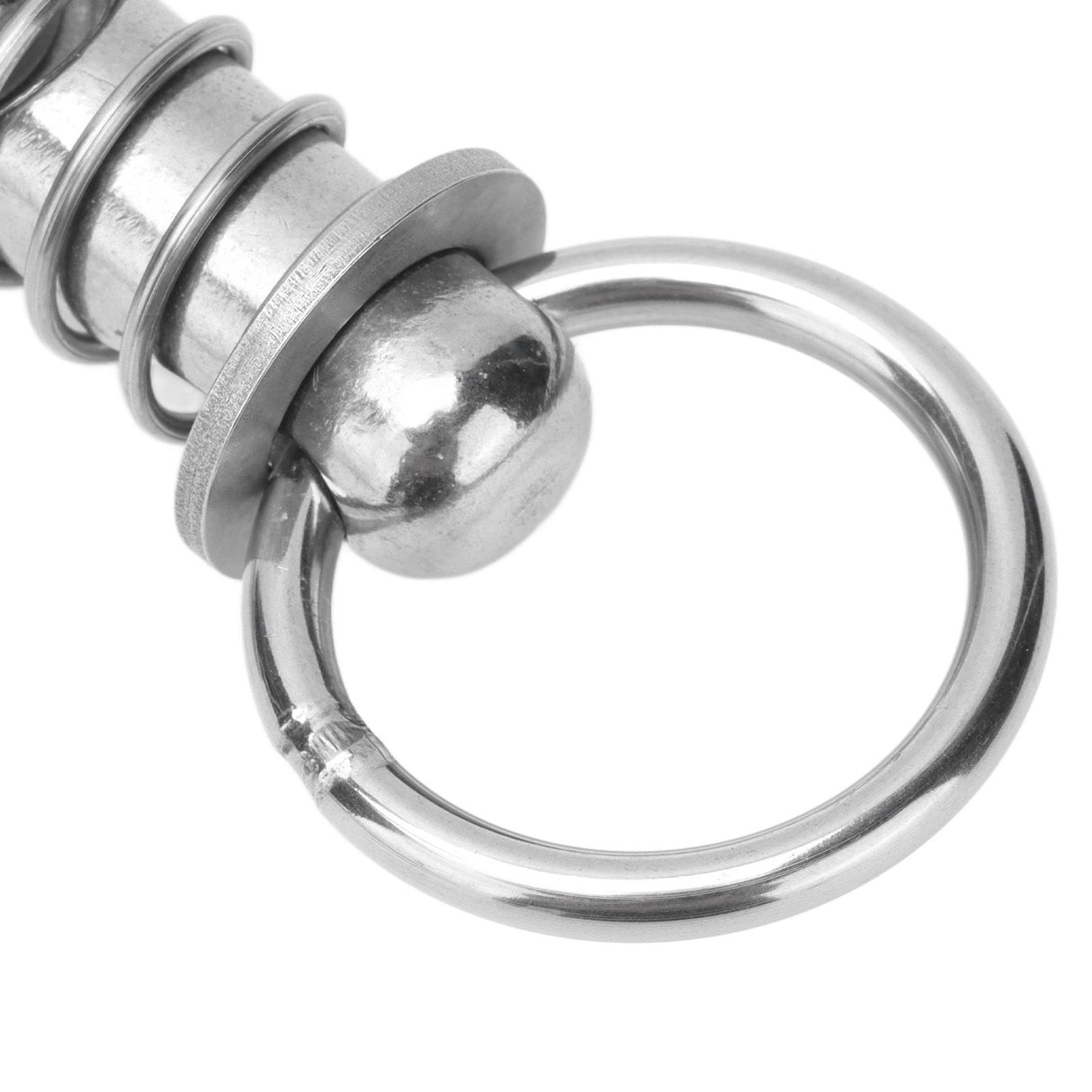 Cattle Nose Ring Stainless Steel Cattle Nose Clamp Bull Cow W Spring Nose Ring for FarmL