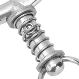 Cattle Nose Ring Stainless Steel Cattle Nose Clamp Bull Cow W Spring Nose Ring for FarmL