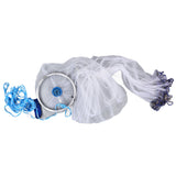 Bait Net American Style Aluminum Ring Monofilament Manual Lightweight Throw Cast Net for Sea Pool - Side View