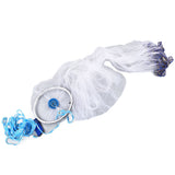 Bait Net American Style Aluminum Ring Monofilament Manual Lightweight Throw Cast Net for Sea Pool