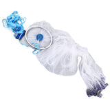 Bait Net American Style Aluminum Ring Monofilament Manual Lightweight Throw Cast Net for Sea Pool