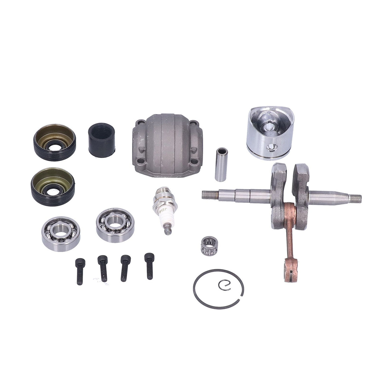 40mm Cylinder Piston Kit Needle Bearing Gasket Kit Chainsaw Cylinder Set for Husqvarna 136 137 141 142