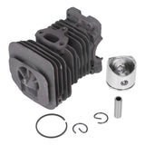 40mm Cylinder Piston Kit Replacement Chainsaw Accessory Parts Fit for Husqvarna 136 137 141 142 - Top-Down View