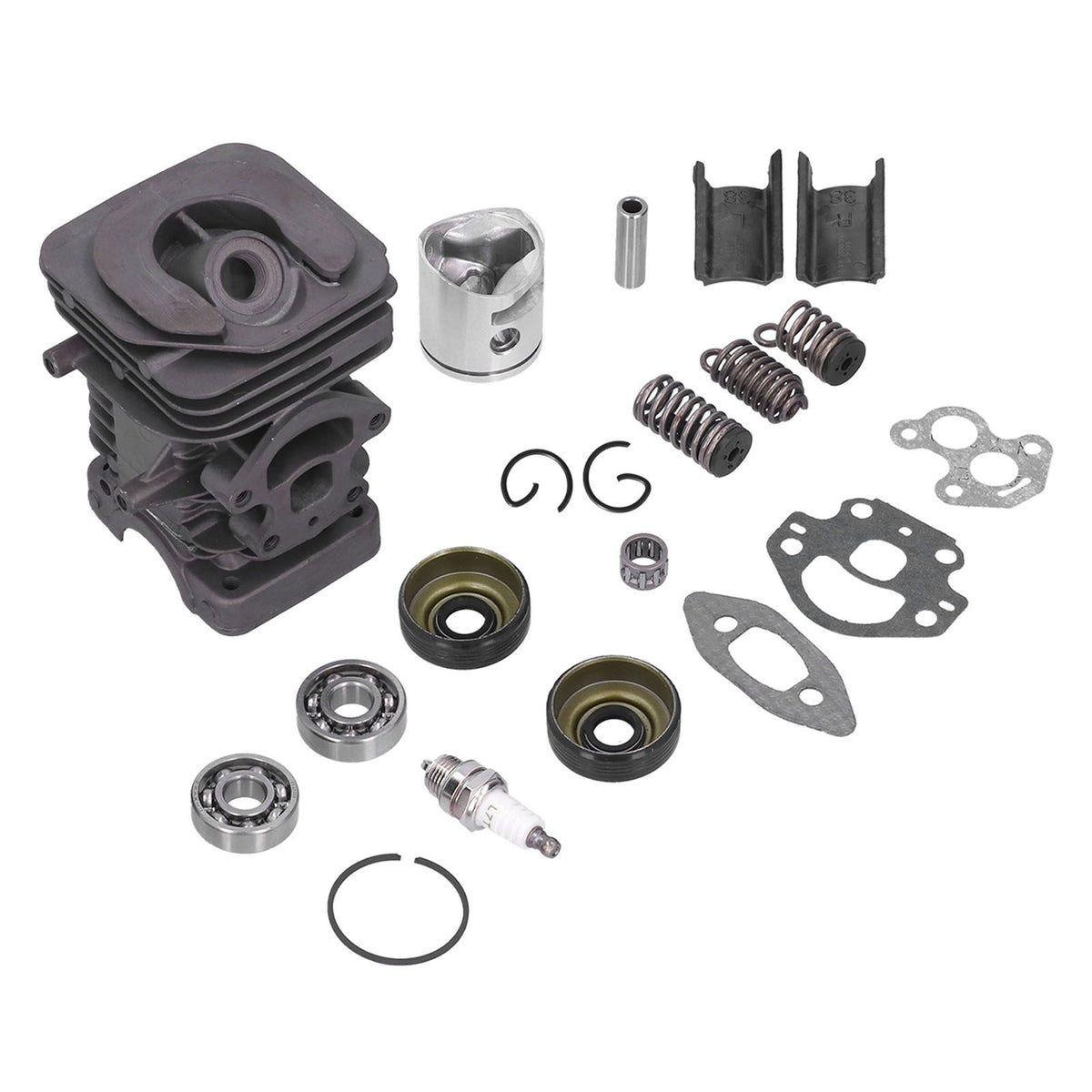 39mm Cylinder Piston Kit Chainsaw Cylinder Needle Bearing Spring Set for Husqvarna 235 236 236E 240 240E