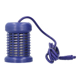 Hydrotherapy Ion Head Detachable Washable Foot Bath Ion Head Detox Array Stainless Steel Ion HeadHerba Blue Double Hole - Side View