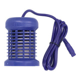 Hydrotherapy Ion Head Detachable Washable Foot Bath Ion Head Detox Array Stainless Steel Ion HeadHerba Blue Double Hole - Top-Down View