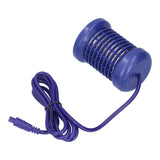 Hydrotherapy Ion Head Detachable Washable Foot Bath Ion Head Detox Array Stainless Steel Ion HeadHerba Blue Double Hole - Close-Up Angle