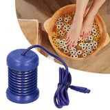 Hydrotherapy Ion Head Detachable Washable Foot Bath Ion Head Detox Array Stainless Steel Ion HeadHerba Blue Double Hole