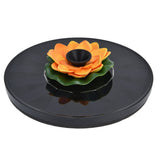 Lotus Solar Fountain Water Pump Floating Mini Solar Powered Water Fountain for Birdbaths Garden Pond Pool Outdoor1 - Front View