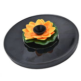Lotus Solar Fountain Water Pump Floating Mini Solar Powered Water Fountain for Birdbaths Garden Pond Pool Outdoor1 - Low Angle