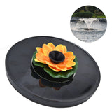 Lotus Solar Fountain Water Pump Floating Mini Solar Powered Water Fountain for Birdbaths Garden Pond Pool Outdoor1