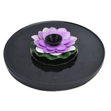 Lotus Solar Fountain Water Pump Floating Mini Solar Powered Water Fountain for Birdbaths Garden Pond Pool Outdoor3 - Front View
