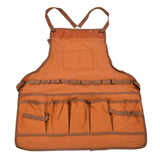 Outdoor Canvas Apron Multifunctional Woodworking Apron for Gardening Camping Barbecue - Extra Image
