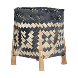 Handwoven Basket Northern Europe Style Bamboo Weaving Plant Basket for Home Decoration