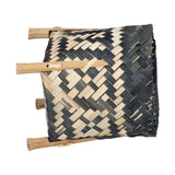 Handwoven Basket Northern Europe Style Bamboo Weaving Plant Basket for Home Decoration - Low Angle