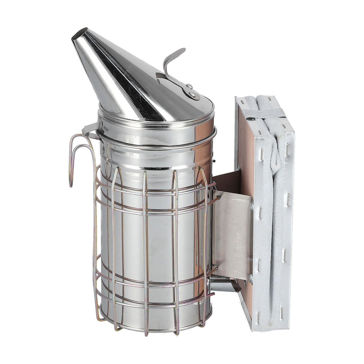 3PCS/Set Beehive Smoker Set Bee Brush Scraper Stainless Steel Smoker Beekeeper Starter Kit for Beekeeping