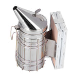 3PCS/Set Beehive Smoker Set Bee Brush Scraper Stainless Steel Smoker Beekeeper Starter Kit for Beekeeping - Rear View