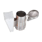 3PCS/Set Beehive Smoker Set Bee Brush Scraper Stainless Steel Smoker Beekeeper Starter Kit for Beekeeping - Close-Up Angle