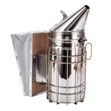 4PCS/Set Beehive Smoker Set Frame Clip Scraper Moxa Cone Stainless Steel Smoker Beekeeper Starter Kit for Beekeeping - Top-Down View