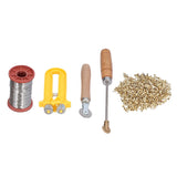 Beekeeping Starter Tools Kit Wire Embedder Beehive Wire Tensioner with Copper Eyelets Iron Wires - Top-Down View