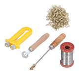 Beekeeping Starter Tools Kit Wire Embedder Beehive Wire Tensioner with Copper Eyelets Iron Wires