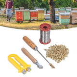 Beekeeping Starter Tools Kit Wire Embedder Beehive Wire Tensioner with Copper Eyelets Iron Wires - Extra Image