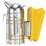 Pointed Beehive Smoker with Heat Protection Board Stainless Steel Bee Smoker for Bee House - Front View