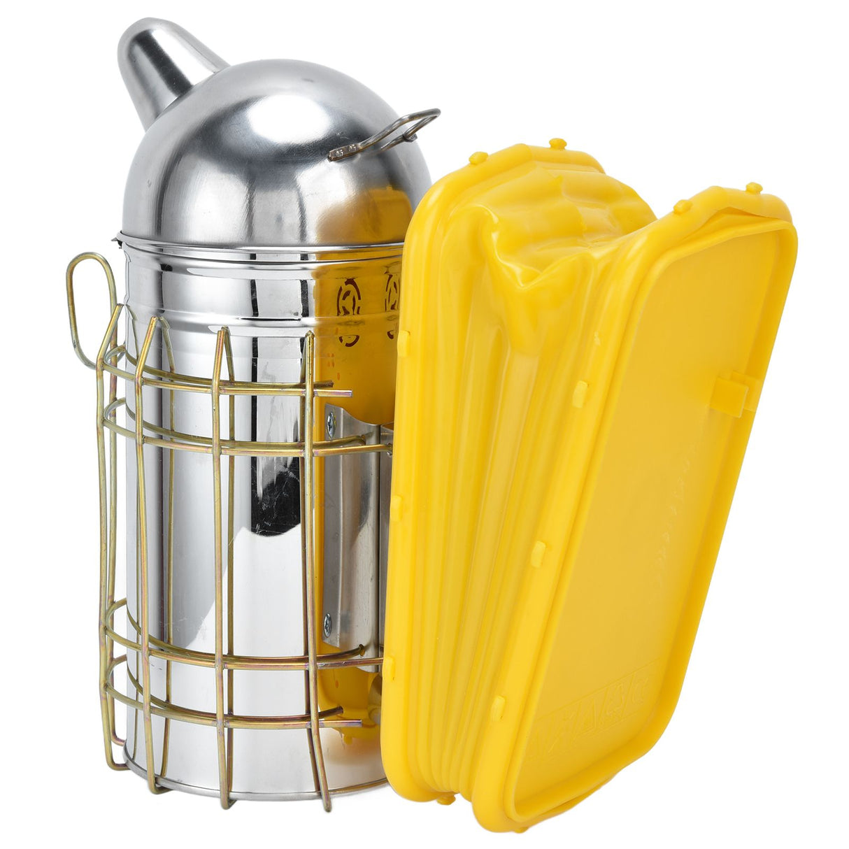 Pointed Beehive Smoker with Heat Protection Board Stainless Steel Bee Smoker for Bee House
