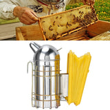 Pointed Beehive Smoker with Heat Protection Board Stainless Steel Bee Smoker for Bee House - Extra Image