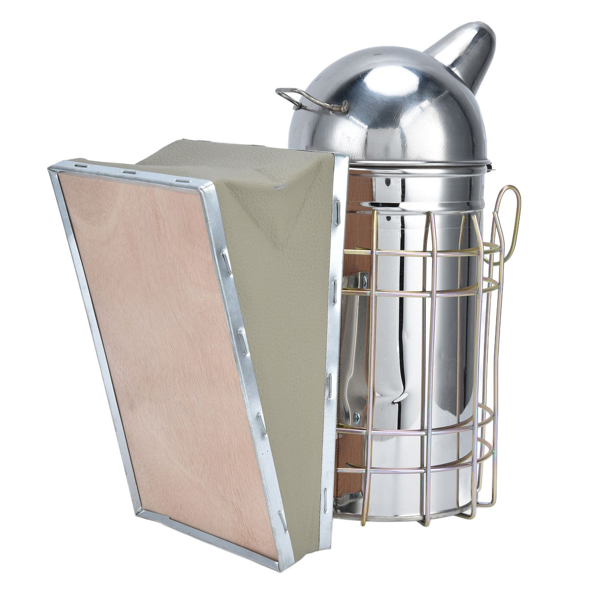 Pointed Beehive Smoker Stainless Steel Beekeeping Equipment Apiculture Tool for Outdoor Bee House