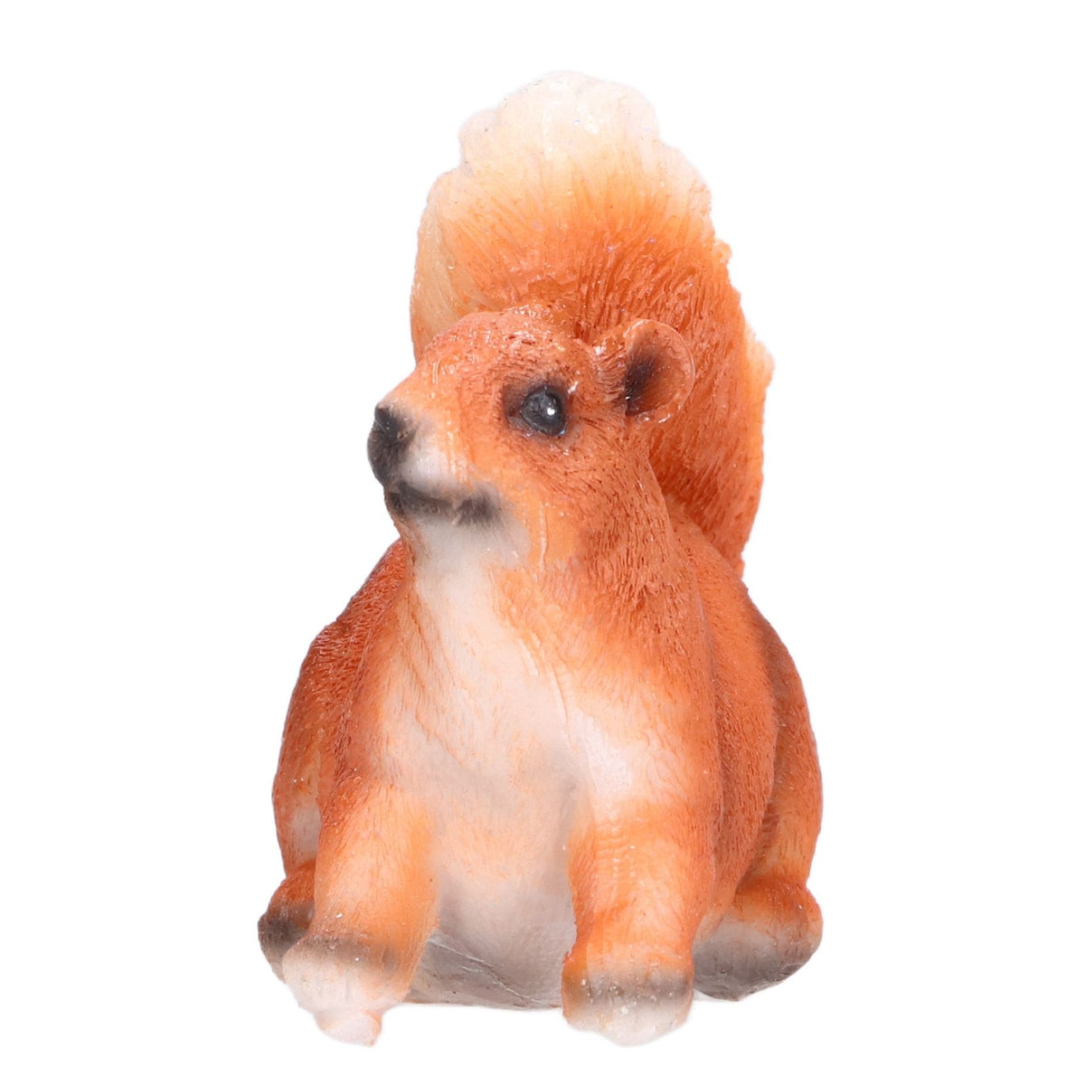 1 Pair Squirrel Resin Figurines Miniature Squirrel Animals Statue Sculpture Ornament for Garden Lawn Decoration