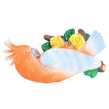 Cockatoo Ornaments Resin Cockatoo Sculptures Decoration for Landscape Home Gardening - 45-Degree Angle