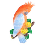 Cockatoo Ornaments Resin Cockatoo Sculptures Decoration for Landscape Home Gardening