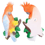 Cockatoo Ornaments Resin Cockatoo Sculptures Decoration for Landscape Home Gardening - Extra Image