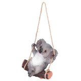 Resin Swinging Koala Animal Model Figurine Statue Sculpture Hanging Ornament Outdoor Yard Decoration