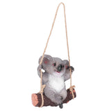 Resin Swinging Koala Animal Model Figurine Statue Sculpture Hanging Ornament Outdoor Yard Decoration