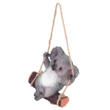 Resin Swinging Koala Animal Model Figurine Statue Sculpture Hanging Ornament Outdoor Yard Decoration