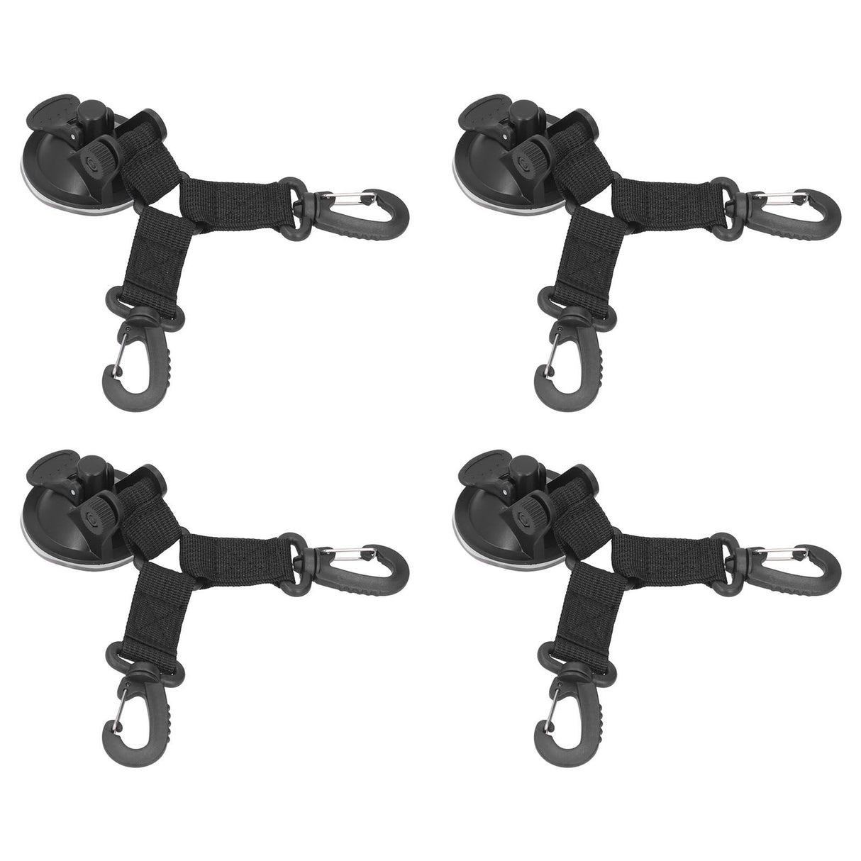 4PCS Suction Cup Anchor Multipurpose Heavy Duty Camping Tent Suction Cup Outdoor Double Head Securing Hook