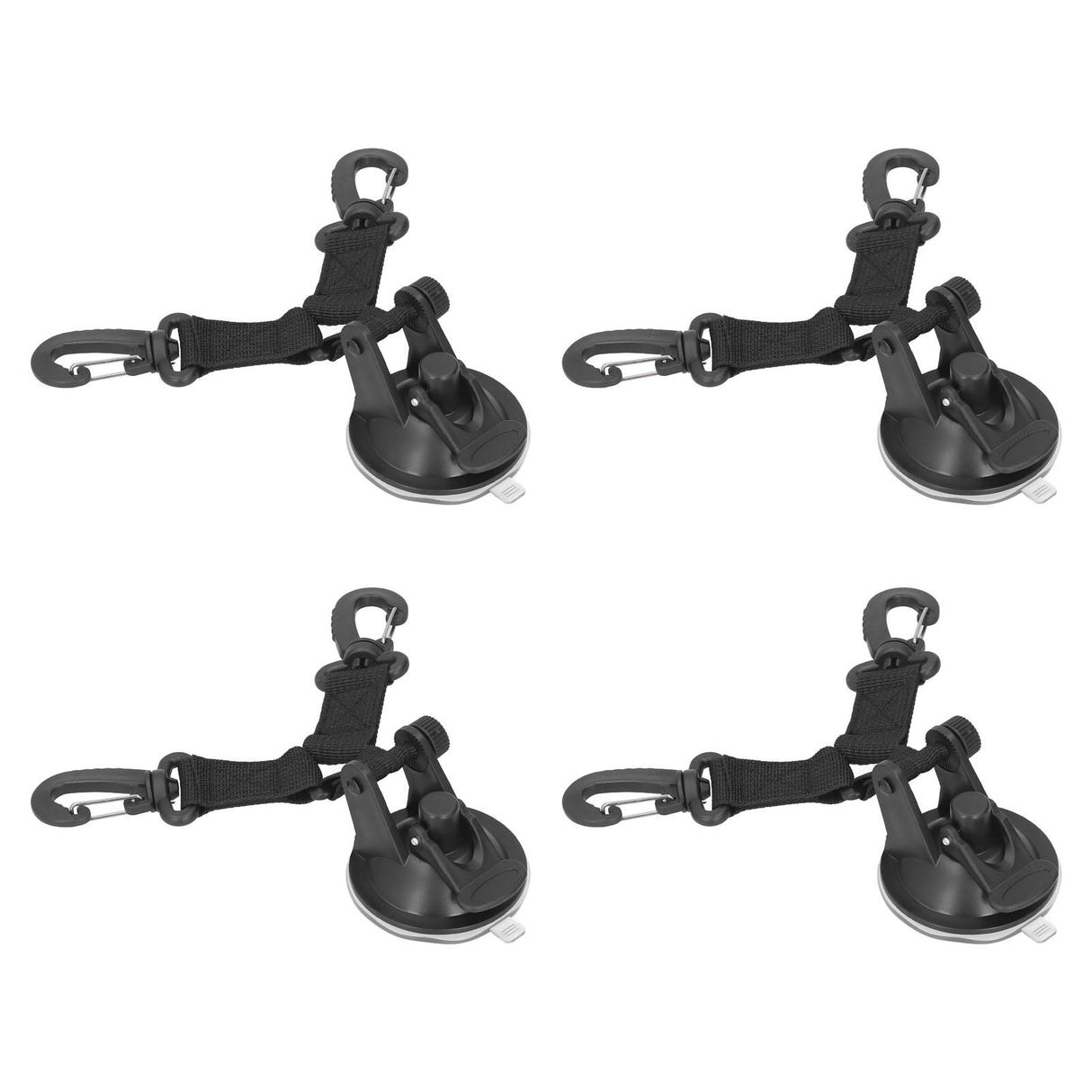 4PCS Suction Cup Anchor Multipurpose Heavy Duty Camping Tent Suction Cup Outdoor Double Head Securing Hook