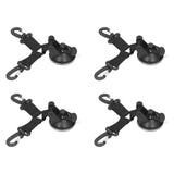 4PCS Suction Cup Anchor Multipurpose Heavy Duty Camping Tent Suction Cup Outdoor Double Head Securing Hook - Low Angle