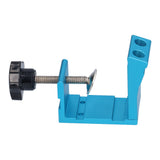 15° Oblique Hole Locator Positioner Set Aluminum Alloy Pocket Hole Jig Kit Woodworking Accessory Blue - Extra Image