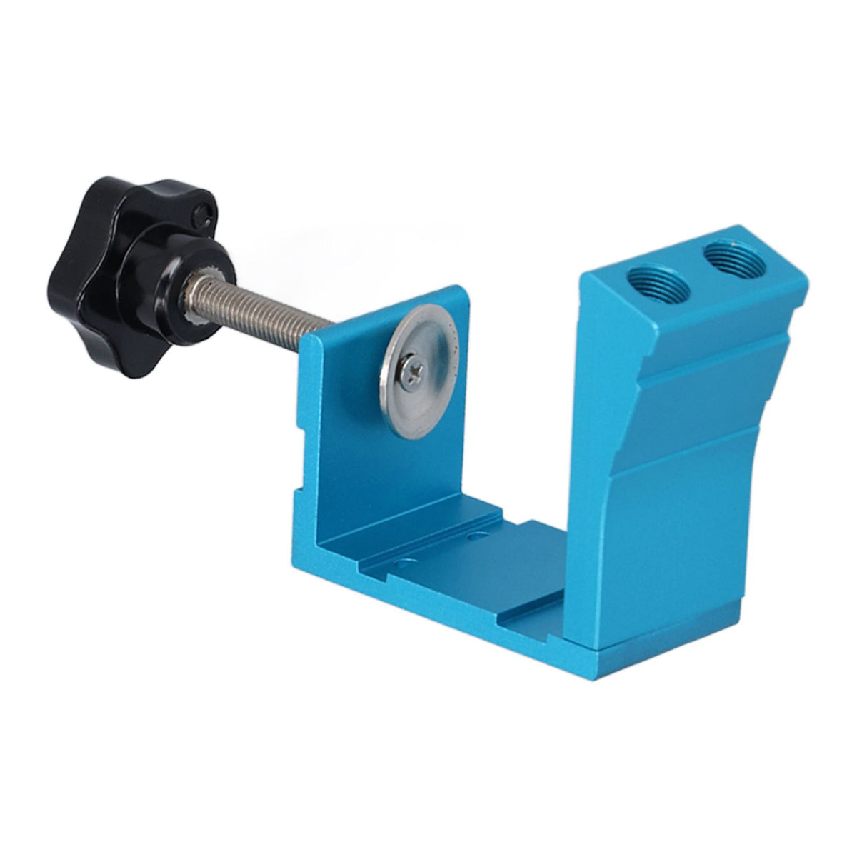 15° Oblique Hole Locator Positioner Set Aluminum Alloy Pocket Hole Jig Kit Woodworking Accessory Blue