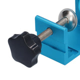 15° Oblique Hole Locator Positioner Set Aluminum Alloy Pocket Hole Jig Kit Woodworking Accessory Blue