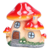 Small Mushroom House Decoration Moss Micro Landscape Decorations Bonsai Mushroom Sculpture Resin Crafts - Rear View