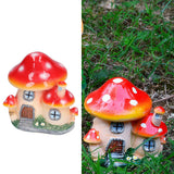 Small Mushroom House Decoration Moss Micro Landscape Decorations Bonsai Mushroom Sculpture Resin Crafts - Extra Image
