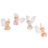 4Pcs Flower Fairies Figurines Garden Home Ornament Fairy Figures Resin Craft Bonsai Decoration - Front View