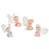 4Pcs Flower Fairies Figurines Garden Home Ornament Fairy Figures Resin Craft Bonsai Decoration - Rear View